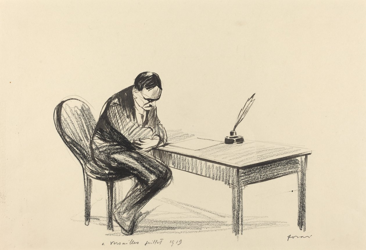 I Versailles juli 1919 af Jean Louis Forain
