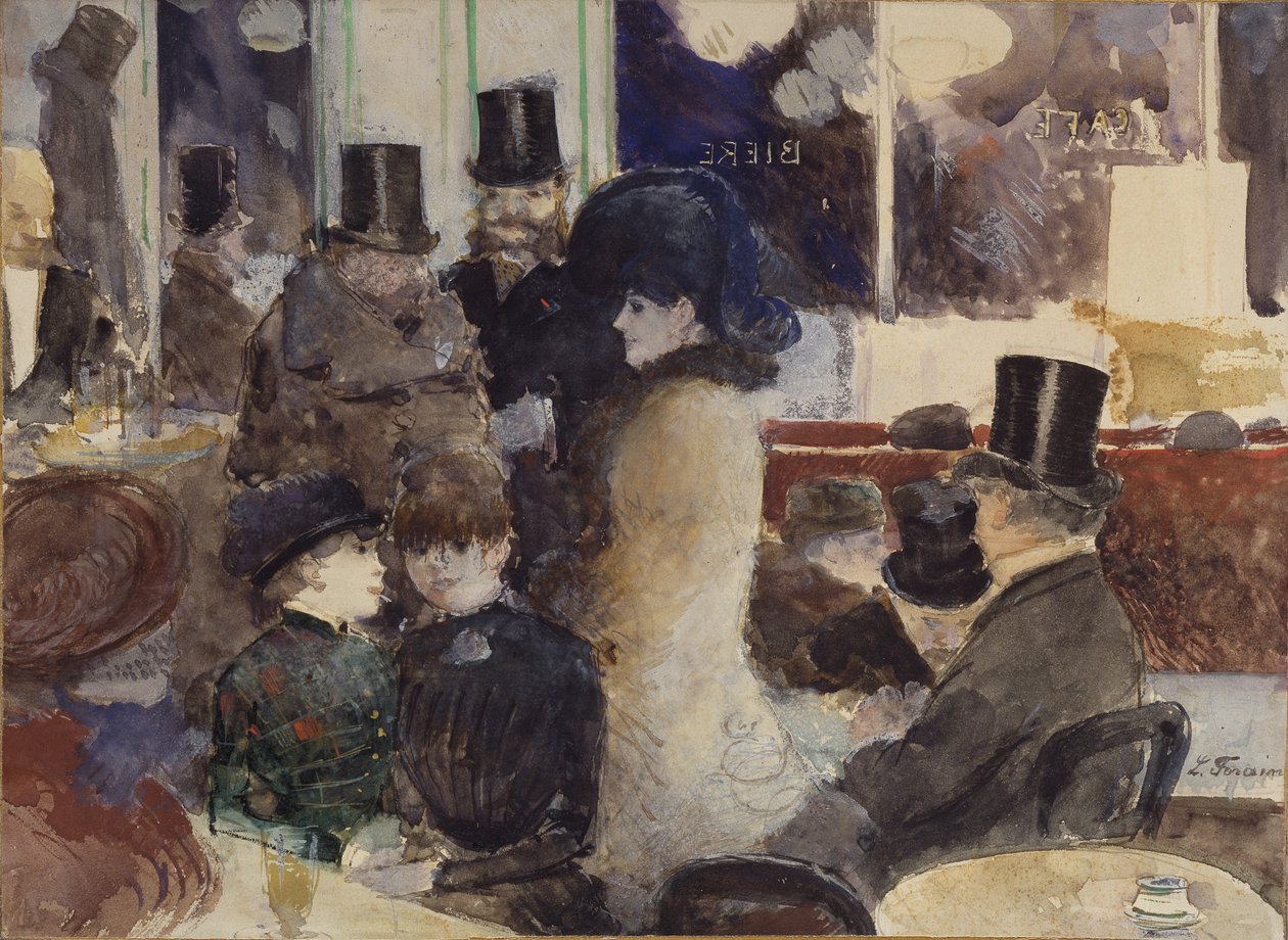 På caféen af Jean Louis Forain