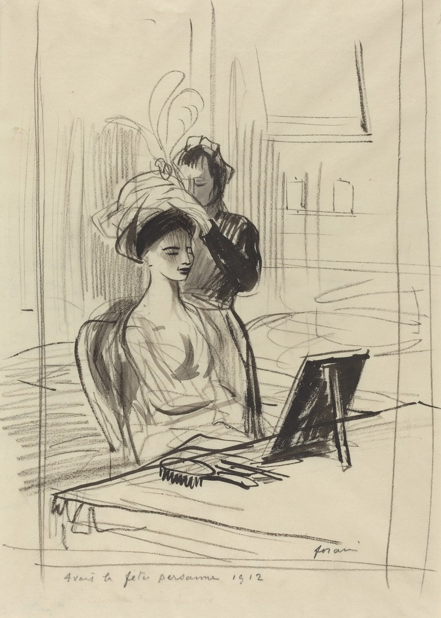 Avant la fete persani, 1912. af Jean Louis Forain