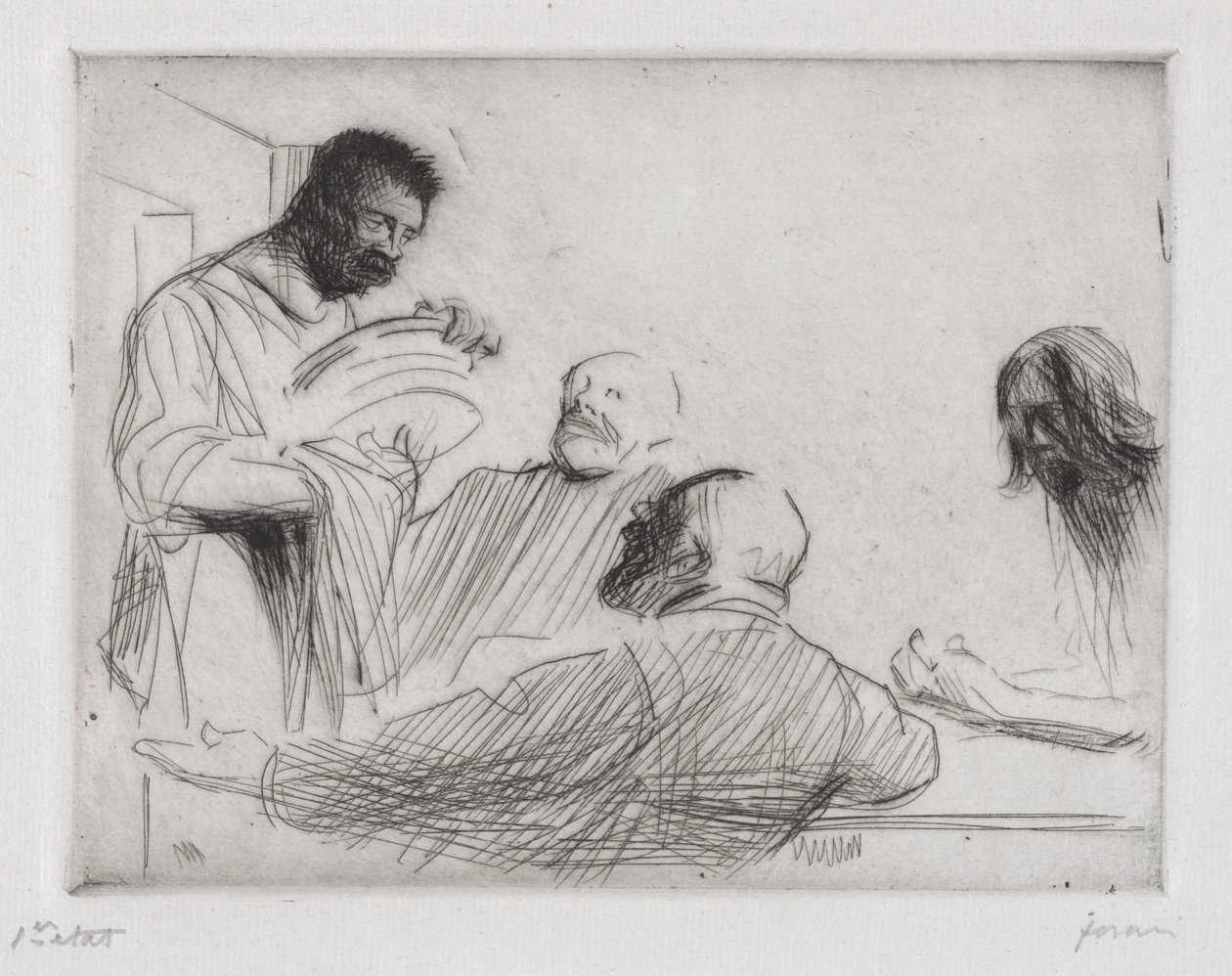 Før middag på Emmaus af Jean Louis Forain
