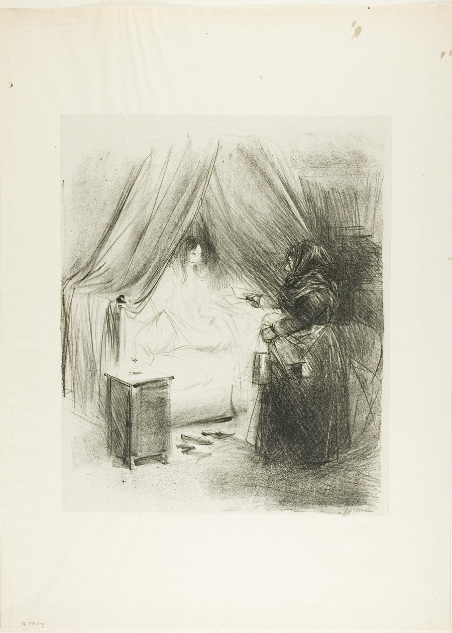 Morgenmad (lodret tallerken) af Jean Louis Forain