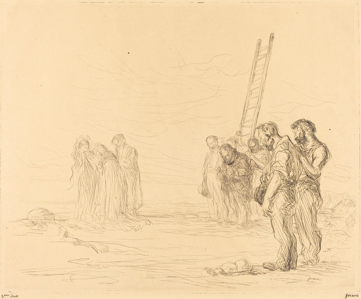 Golgata (første tallerken) af Jean Louis Forain