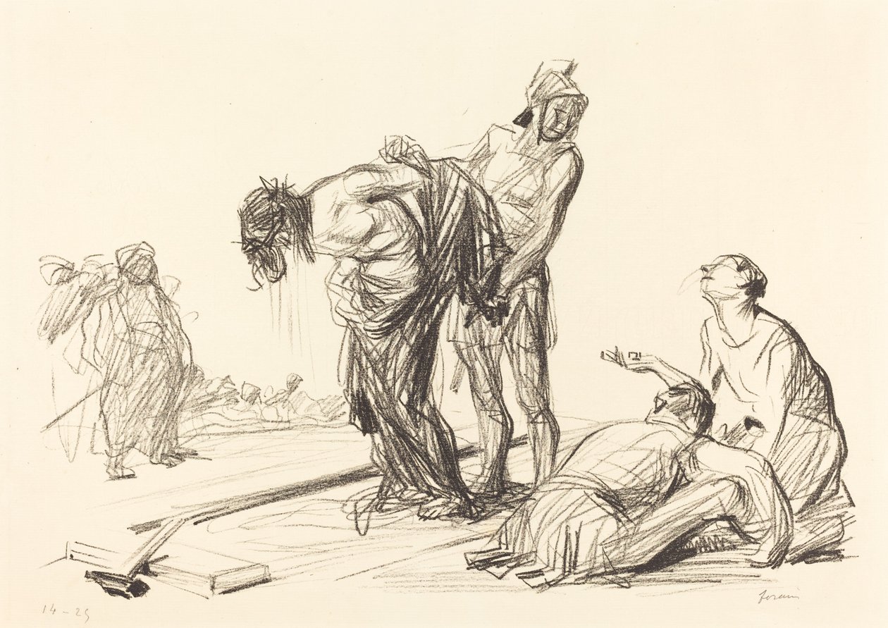 Kristus frataget sit tøj af Jean Louis Forain