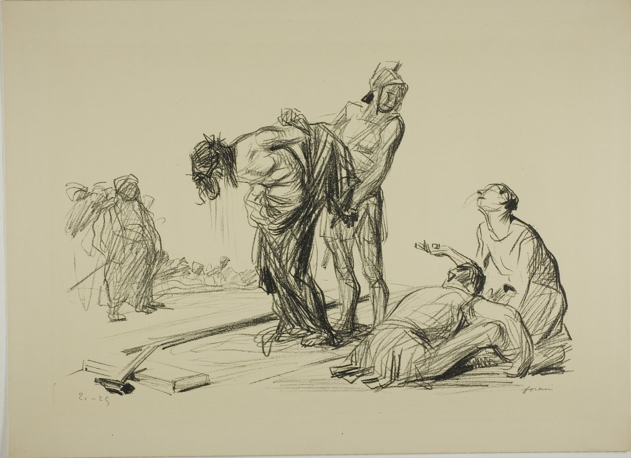 Kristus frataget sit tøj af Jean Louis Forain