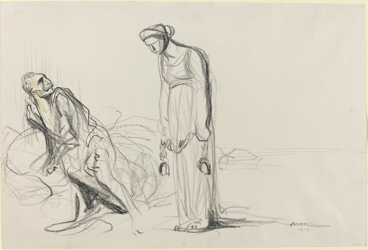 Fetters, 1919. af Jean Louis Forain