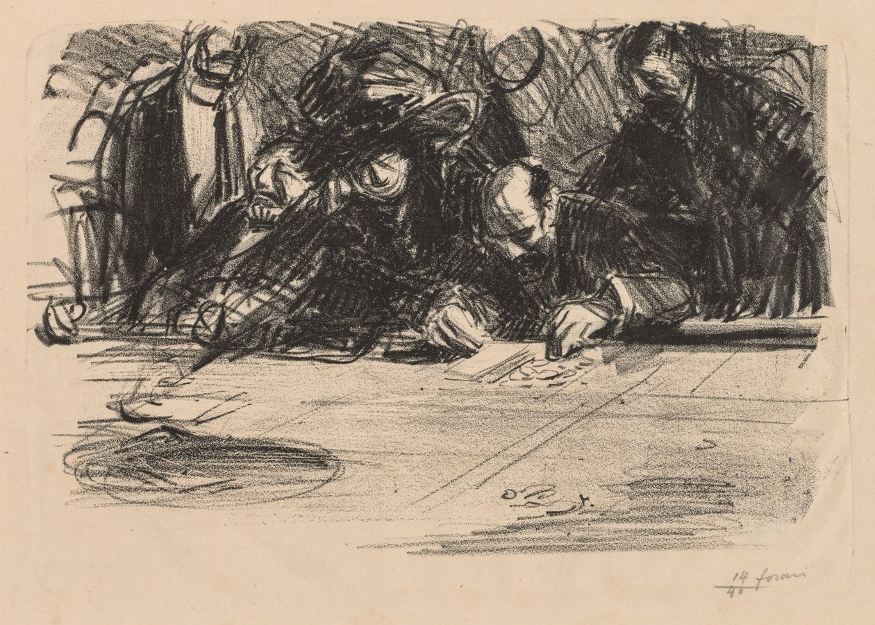 Gruppe af spillere. af Jean Louis Forain