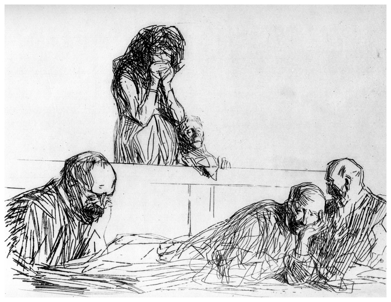 Datter-moderen, c1870-1930 1924 af Jean Louis Forain