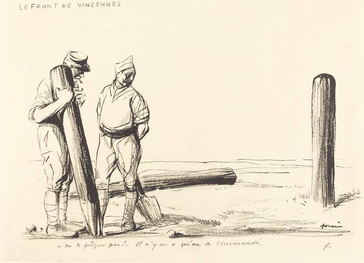 Fronten af ​​Vincennes af Jean Louis Forain