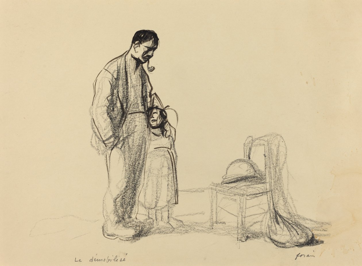 De demobiliserede, ca. 19141919. af Jean Louis Forain