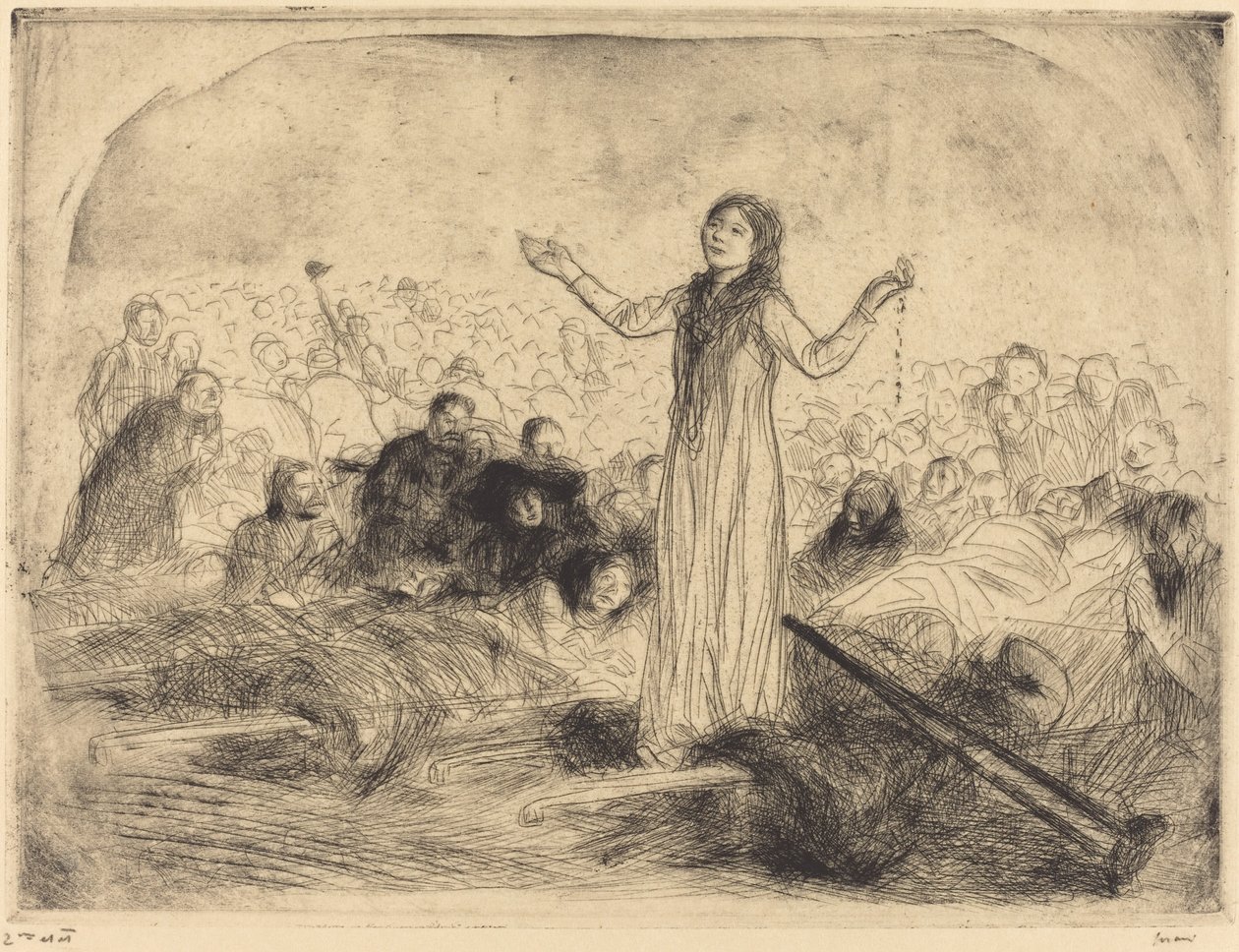 Lourdes, Miraklet (anden plade) af Jean Louis Forain