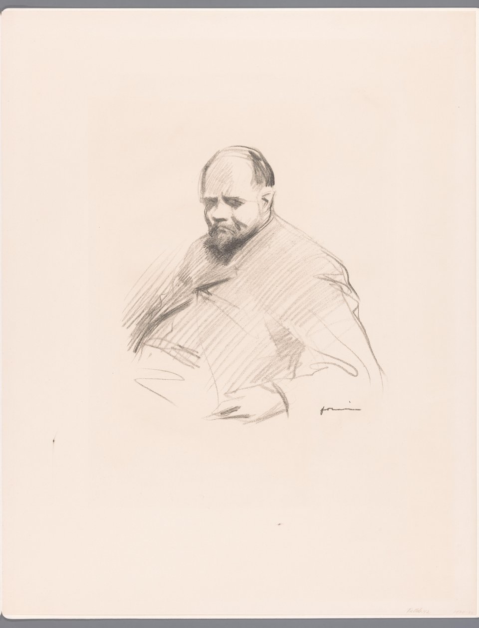 Portræt af Ambroise Vollard af Jean Louis Forain