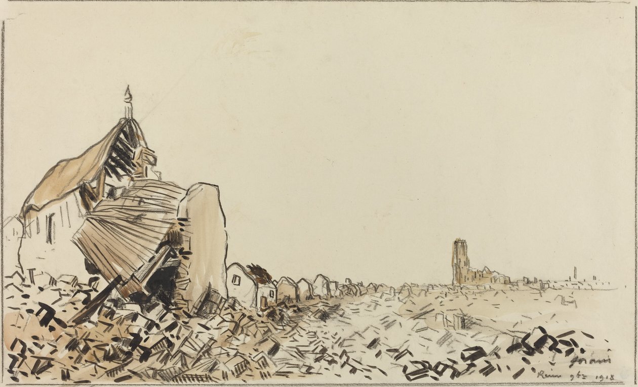 Reims 9bre 1918, sandsynligvis 1918. af Jean Louis Forain