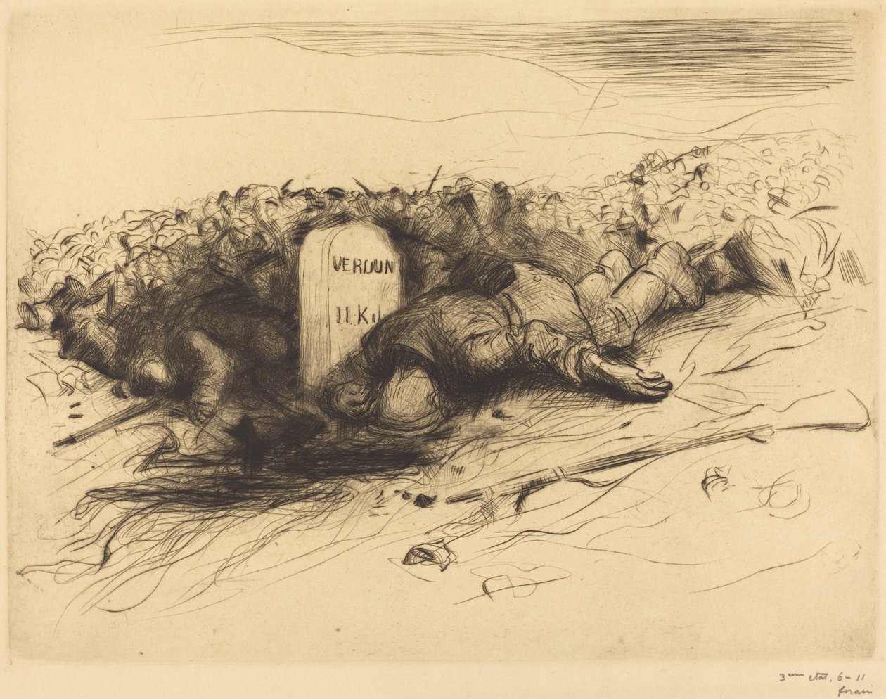 The End - Verdun af Jean Louis Forain
