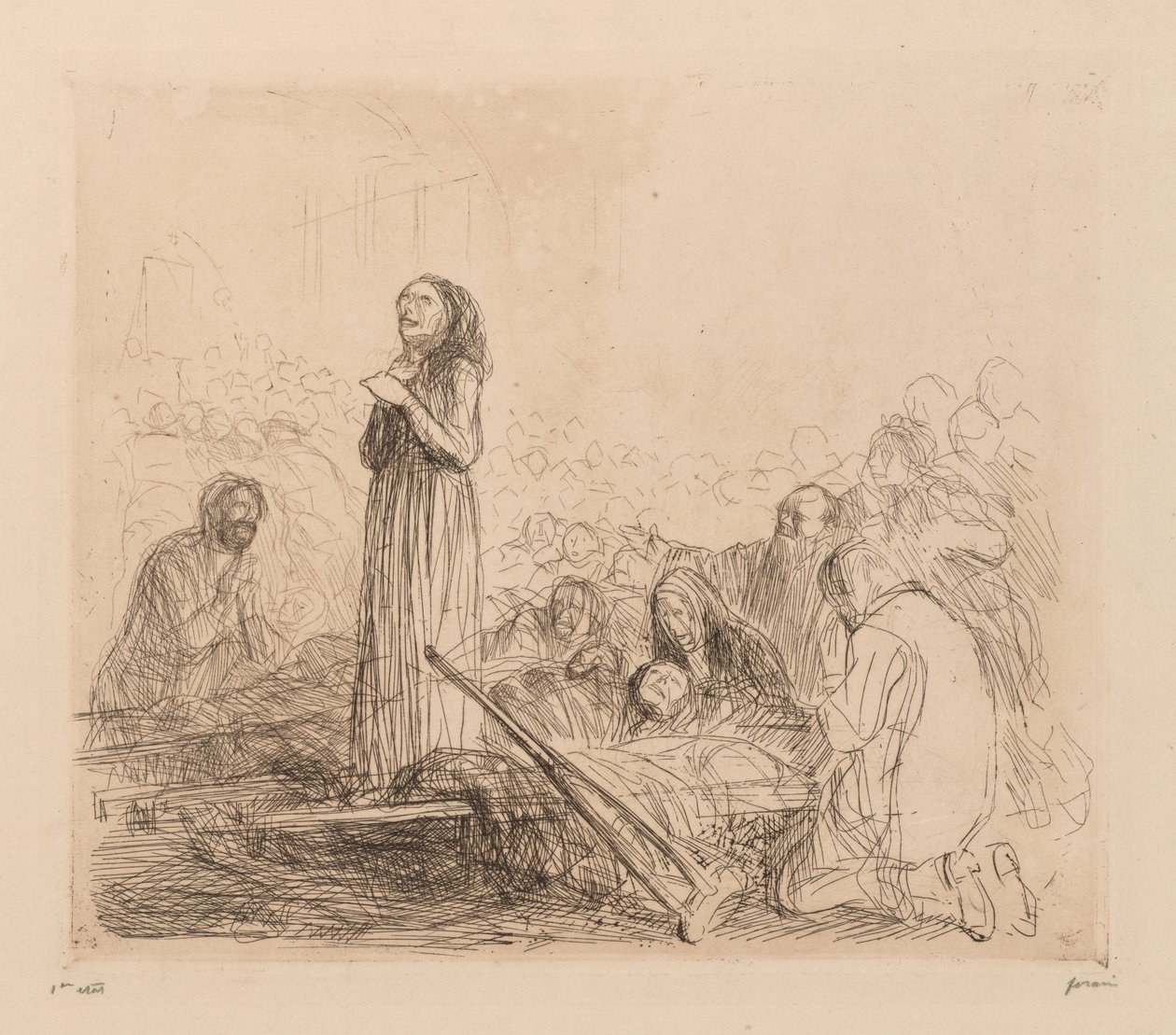 Miraklet i Lourdes. af Jean Louis Forain