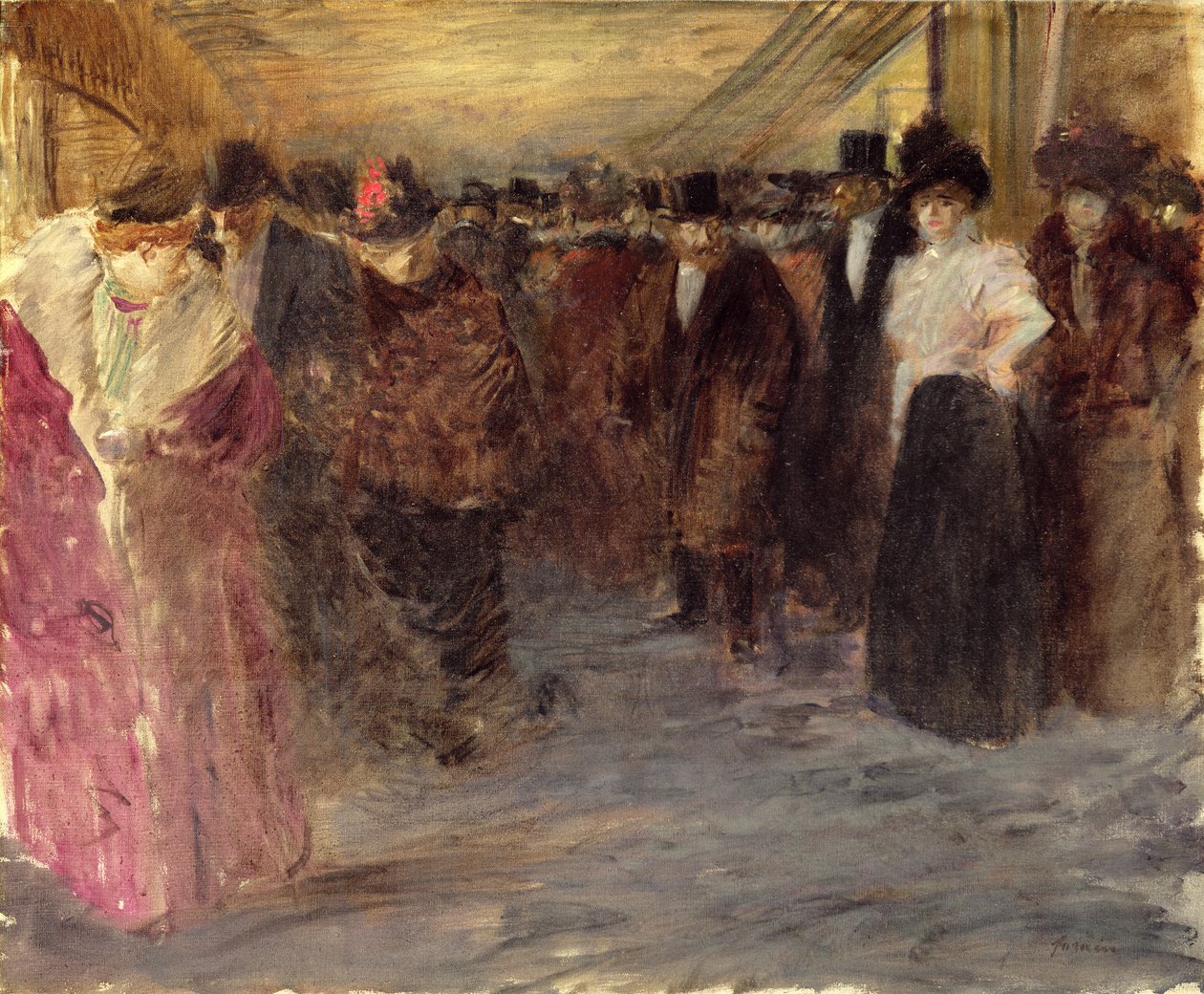 Musikhuset, ca.1890 af Jean Louis Forain