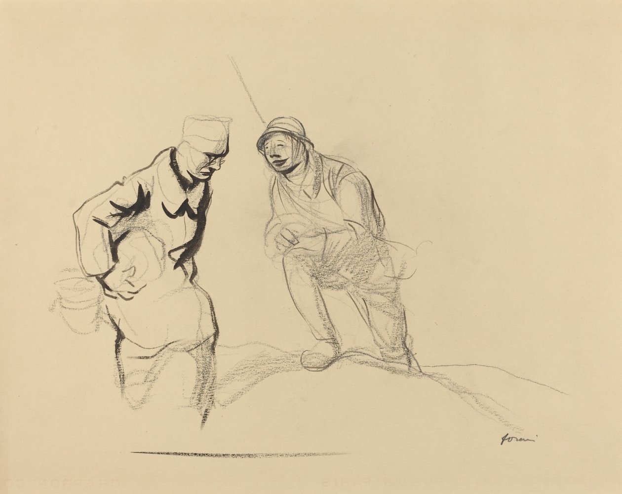 To Soldater af Jean Louis Forain