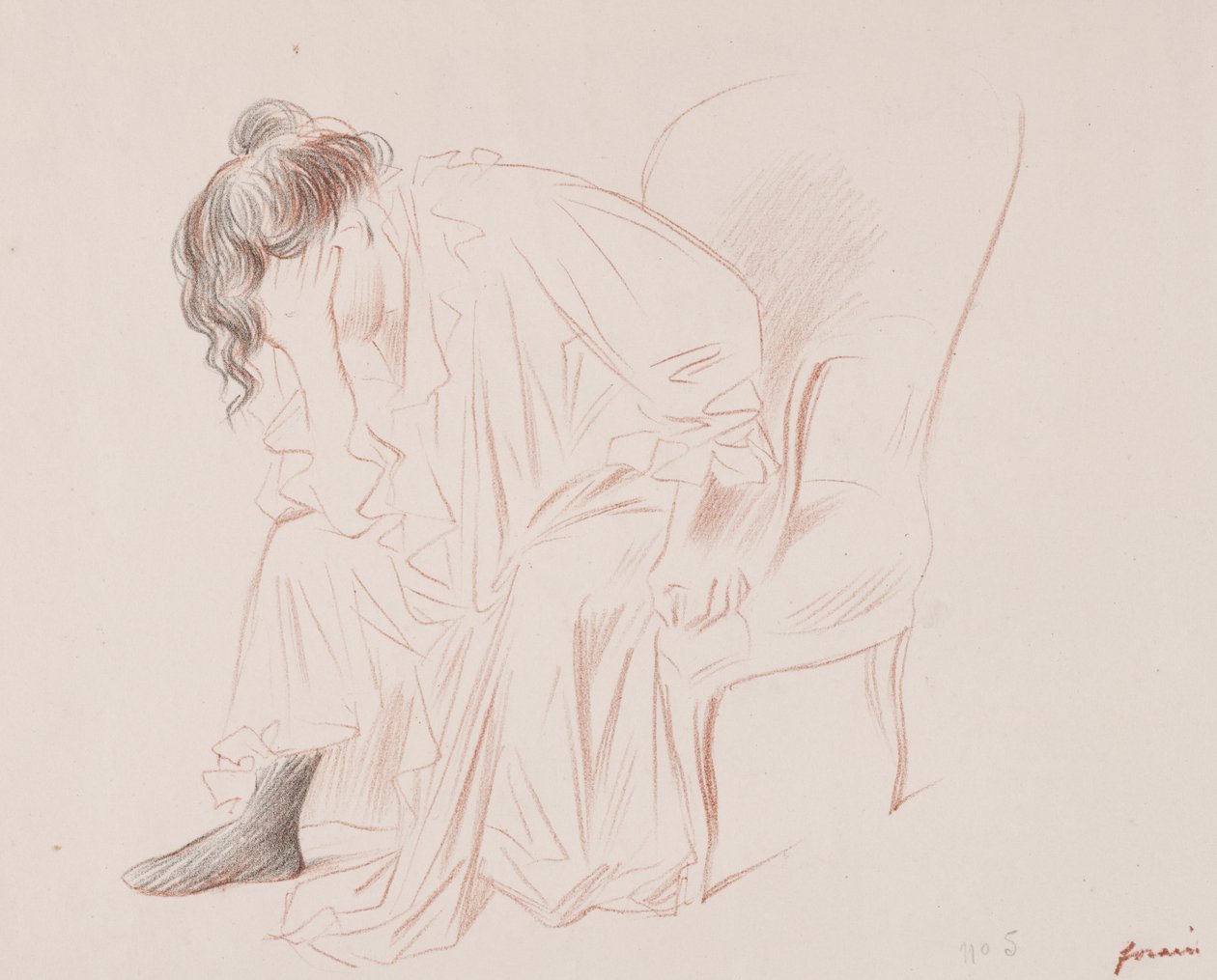 Kvinde siddende af Jean Louis Forain
