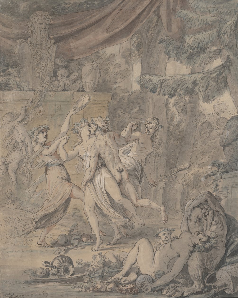 Bachnale, 1767. af Jean Michel Moreau