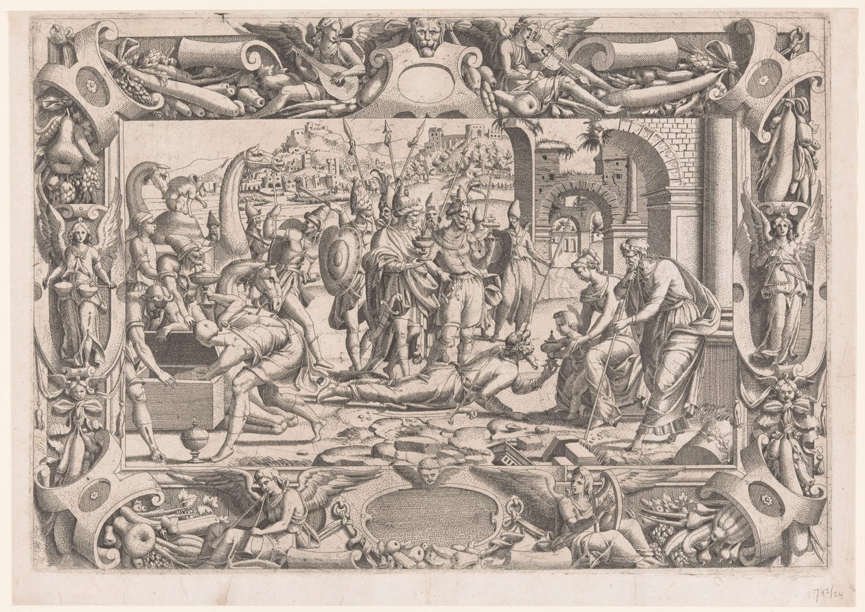 Tilbedelse af kongerne af Jean Mignon (attributed to)