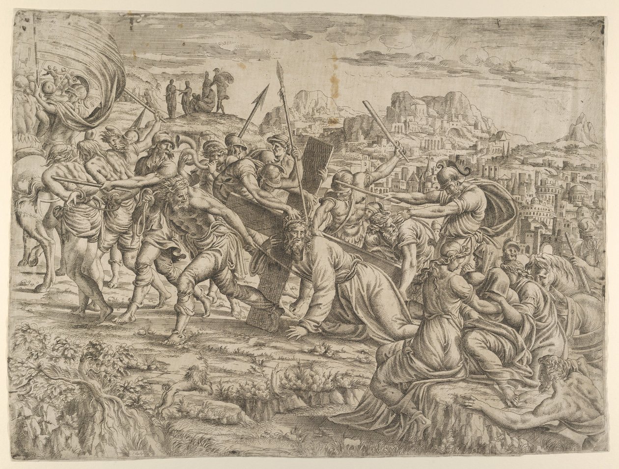 Bæring af korset, 1544. af Jean Mignon