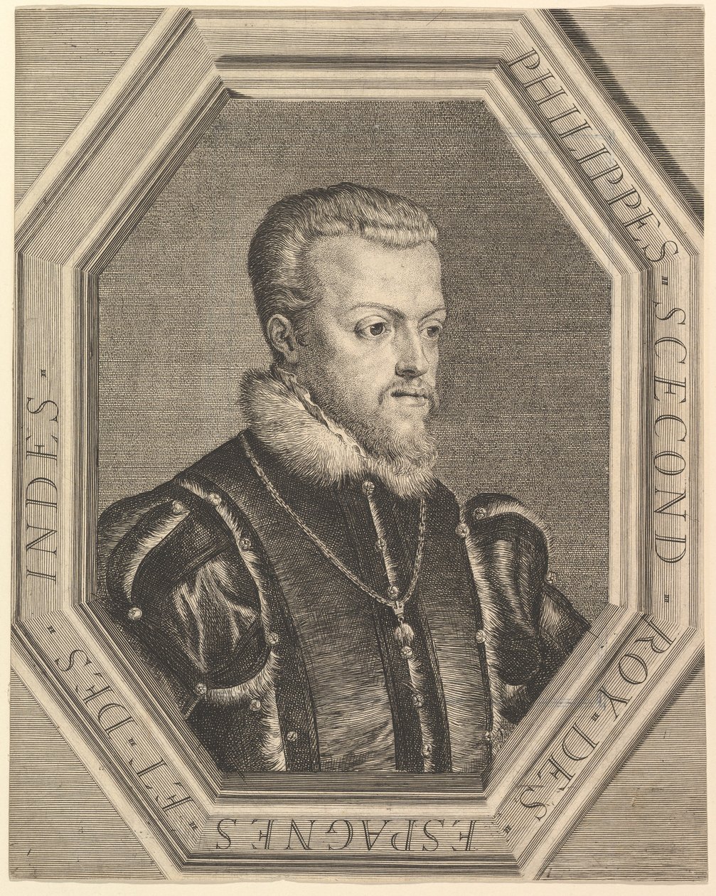Filip II, konge af Spanien. af Jean Morin