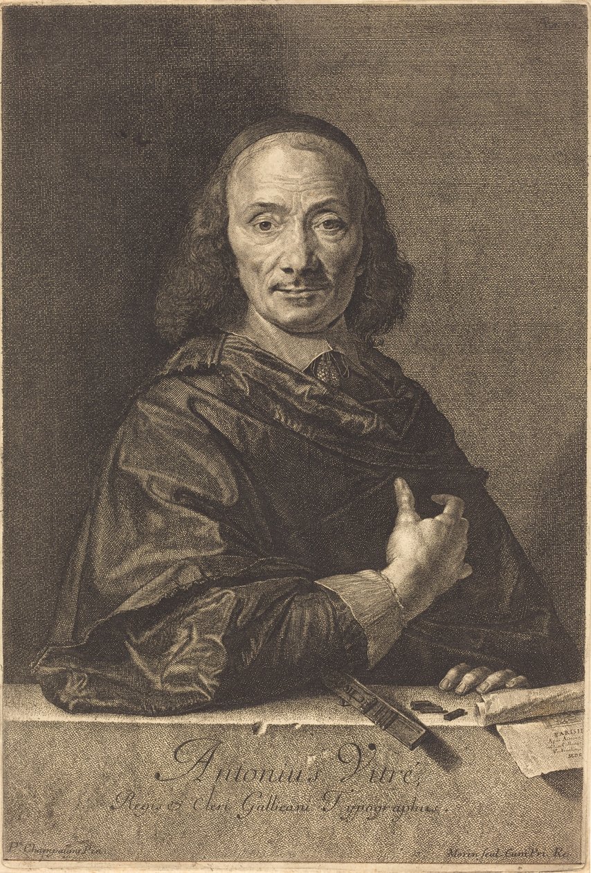 Antoine Vitre af Jean Morin after Philippe de Champaigne