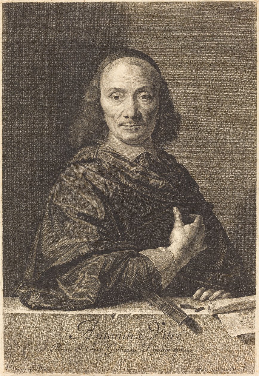 Antoine Vitre af Jean Morin after Philippe de Champaigne