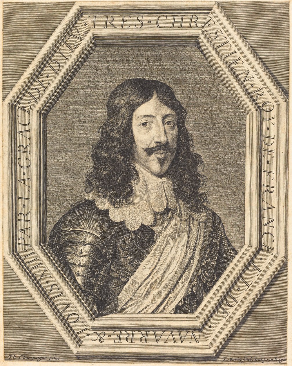 Ludvig XIII af Jean Morin after Philippe de Champaigne