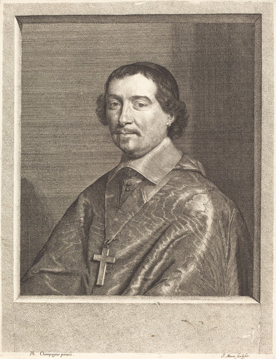 Pierre Berthier af Jean Morin after Philippe de Champaigne