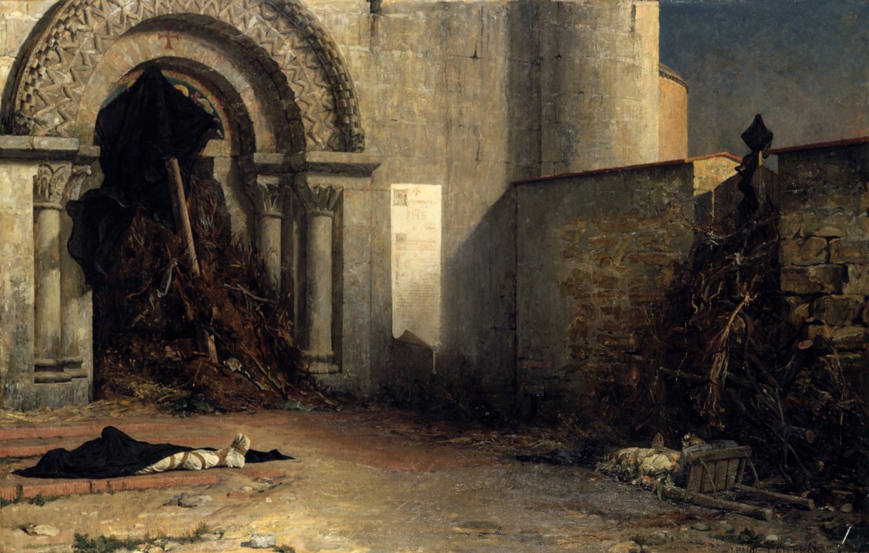Interdiktet, 1875. af Jean Paul Laurens