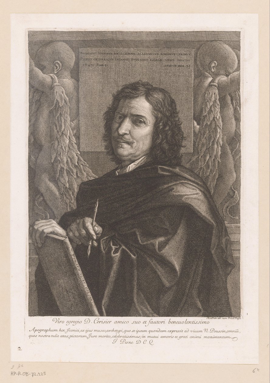 Portræt af Nicolas Poussin af Jean Pesne