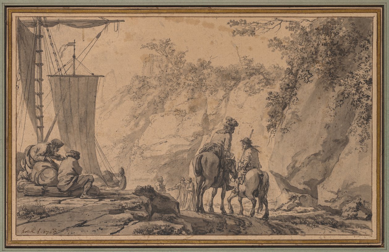 Figurer i et Landskab af Jean Pierre Louis Laurent Houël