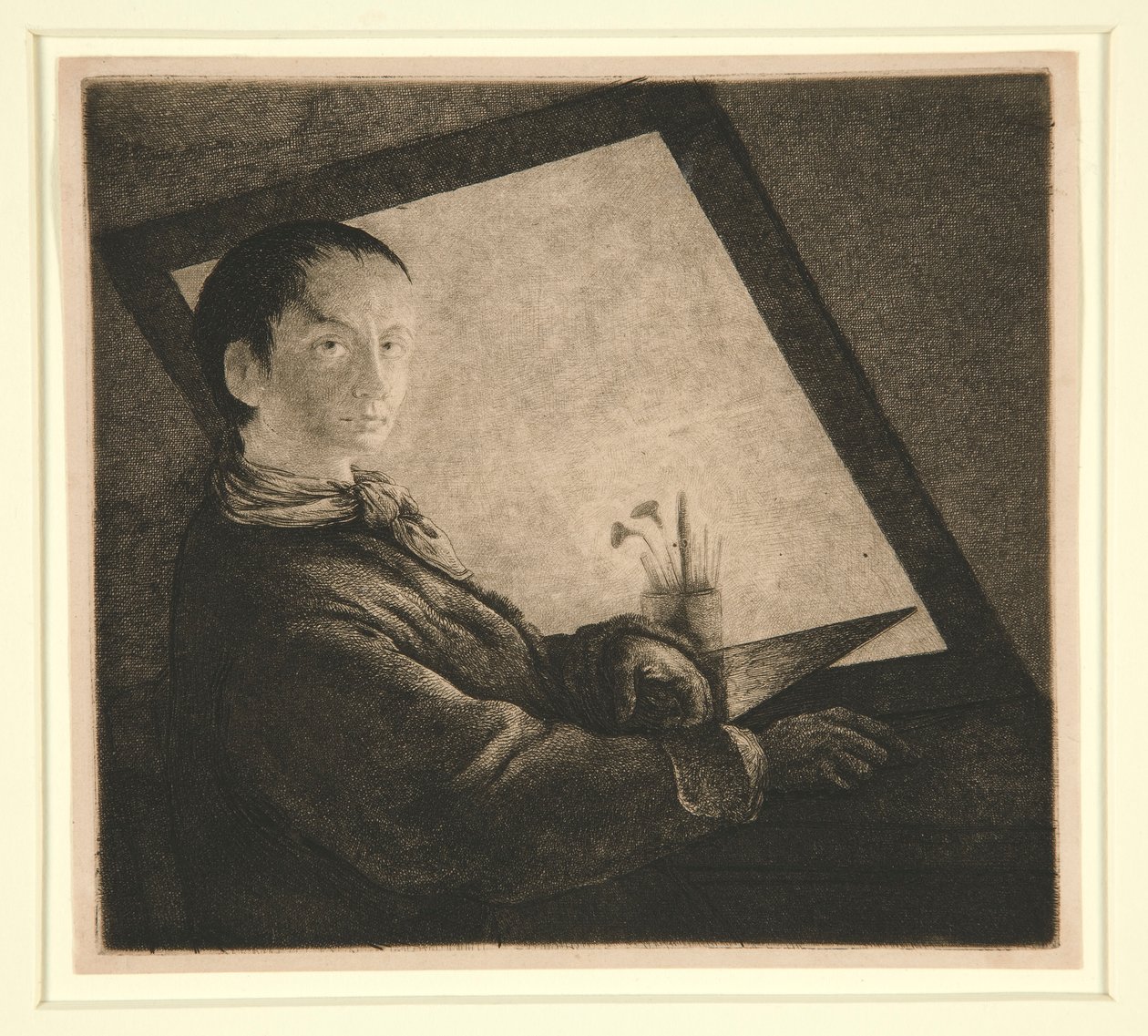 Selvportræt af Jean Pierre Norblin