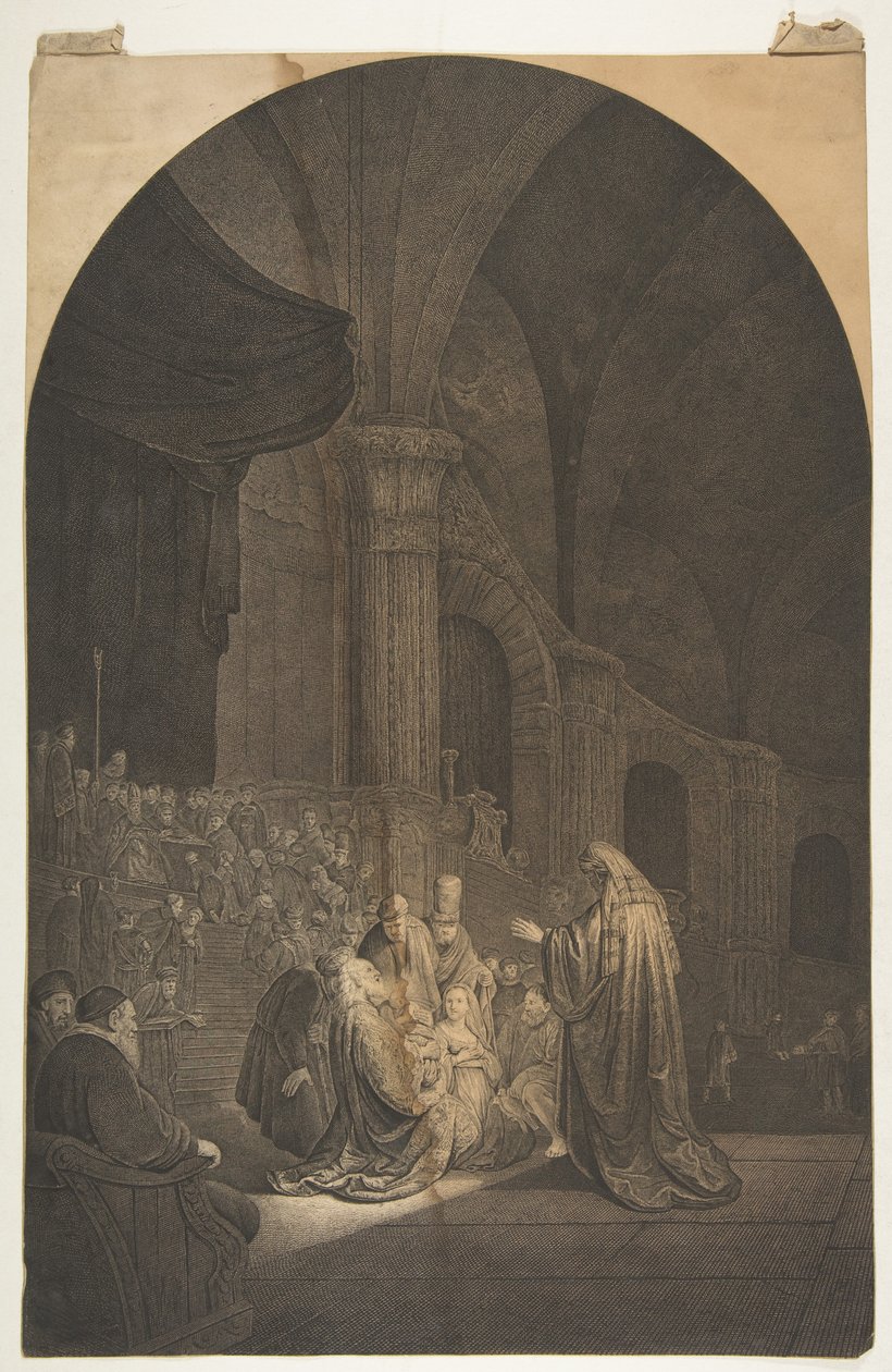 Simeon i templet.n.d. af Jean Pierre de Frey