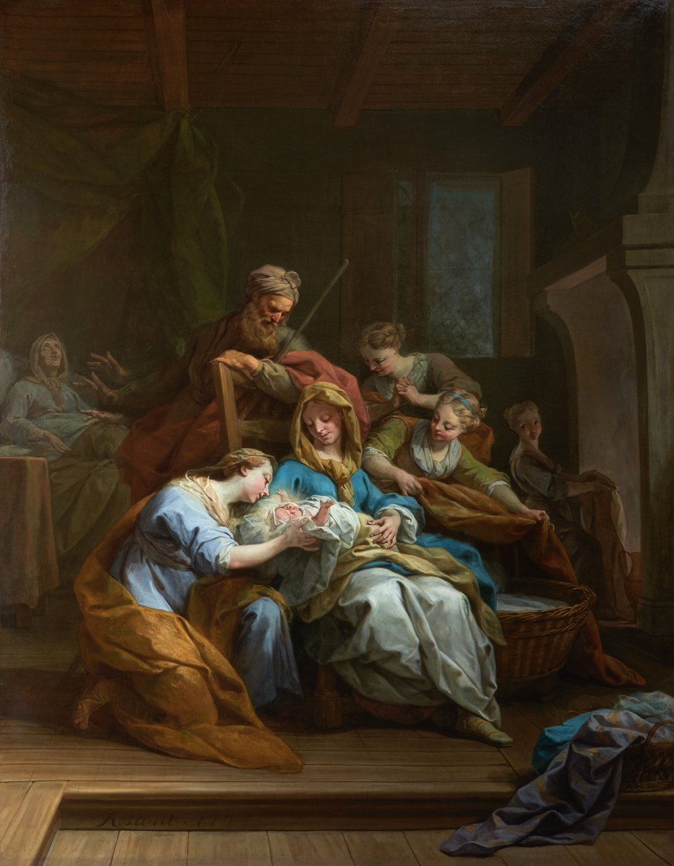 Fransk: La Nativité de la Vierge af Jean Restout
