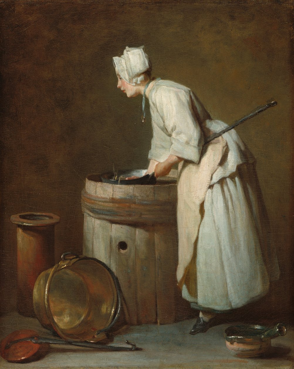 Bryggeripigen, ca. 1738. af Jean Baptiste Simeon Chardin