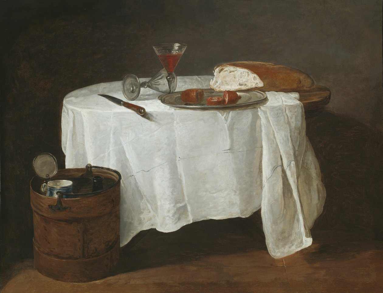 Den hvide dug, 173132. af Jean Baptiste Simeon Chardin