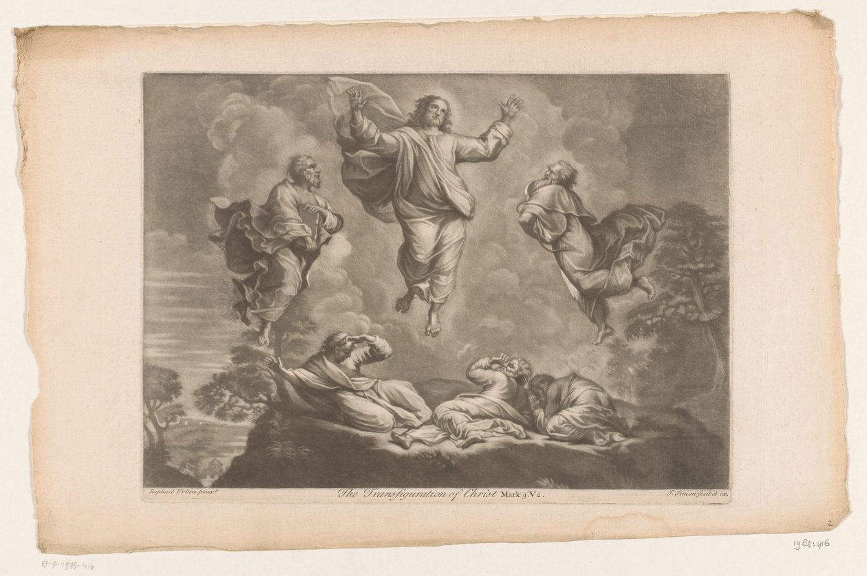 Transfiguration Kristi forvandling (titel på objekt) af Jean Simon