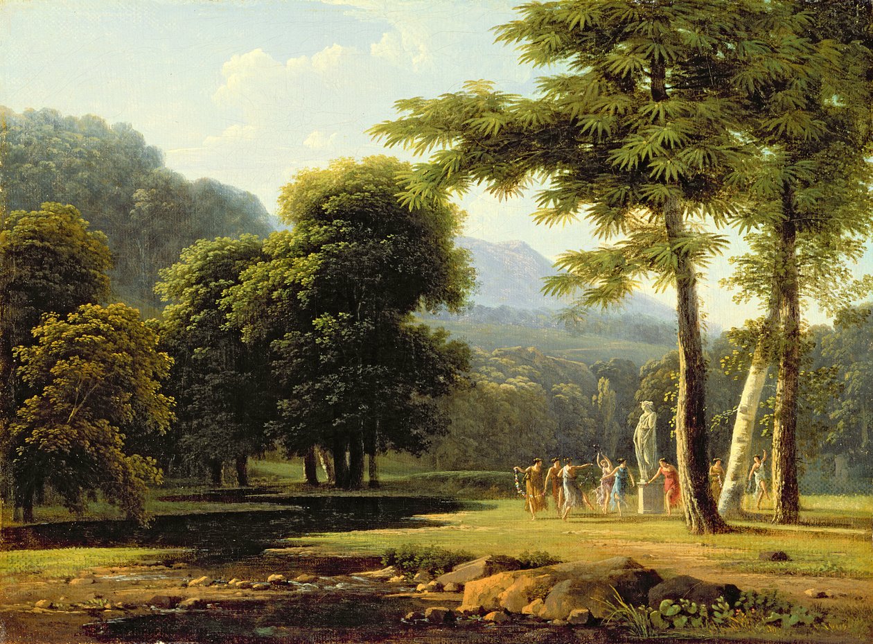 Landskab af Jean Victor Bertin