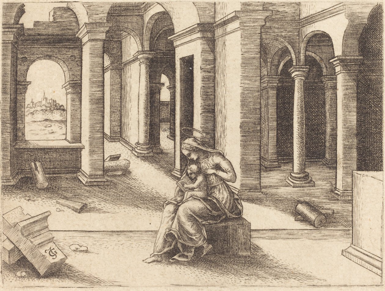 Jomfruen og Barnet af Jean de Gourmont I