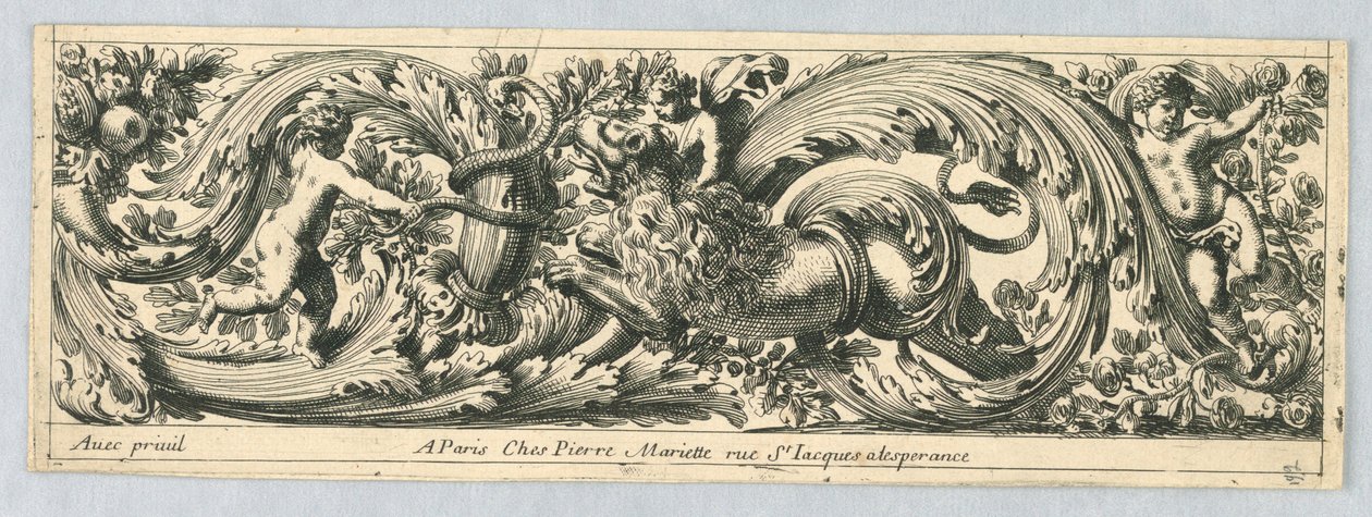 Frise, fra "Hunting and Foliage" af Jean le Pautre