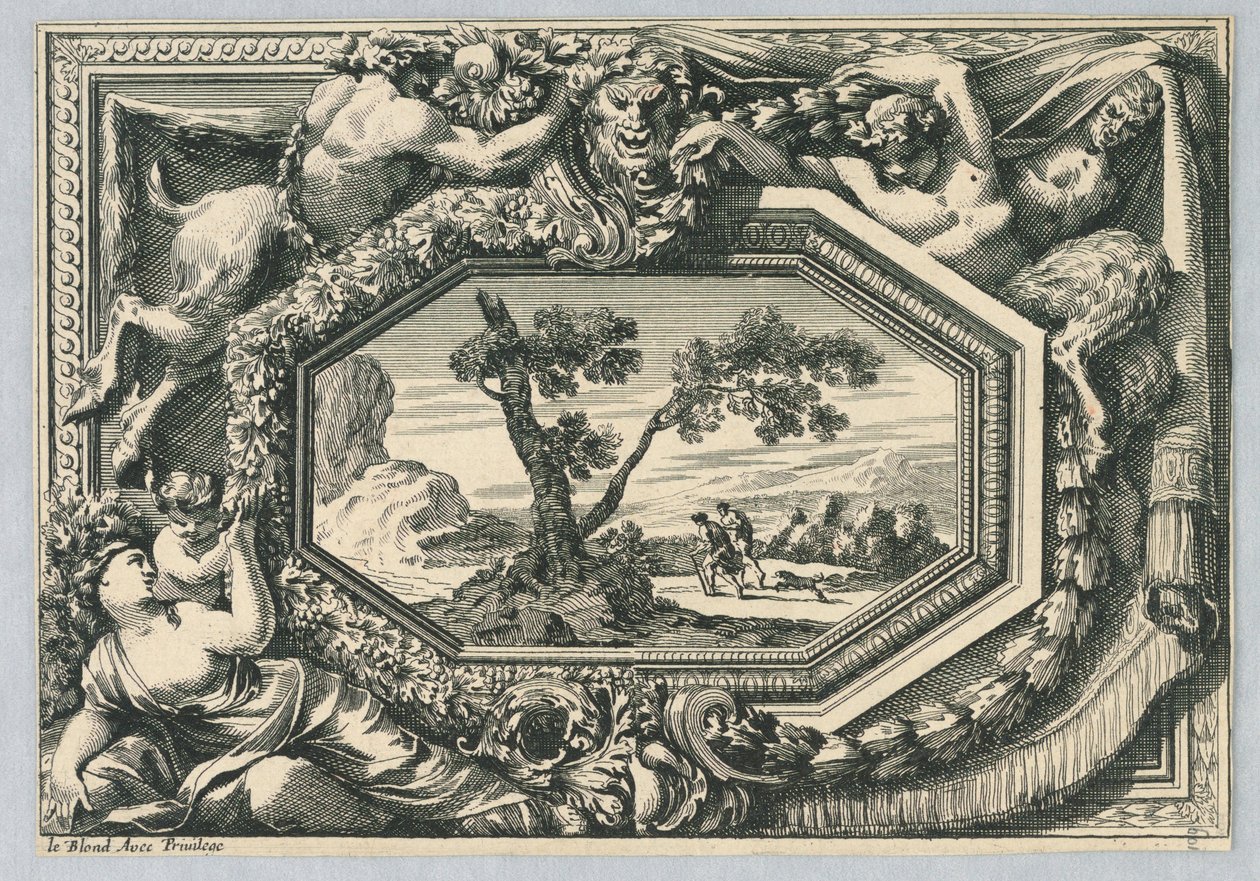 Panel fra "Panel Ornaments" af Jean le Pautre