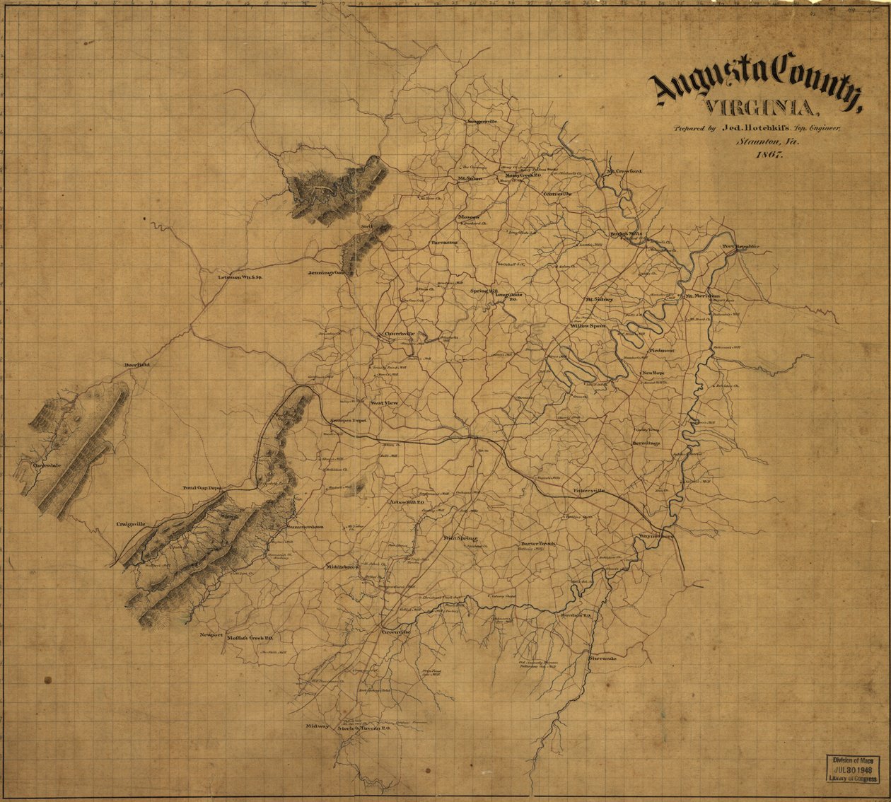 Augusta County, Virginia, LOC 99446931 af Jedediah Hotchkiss