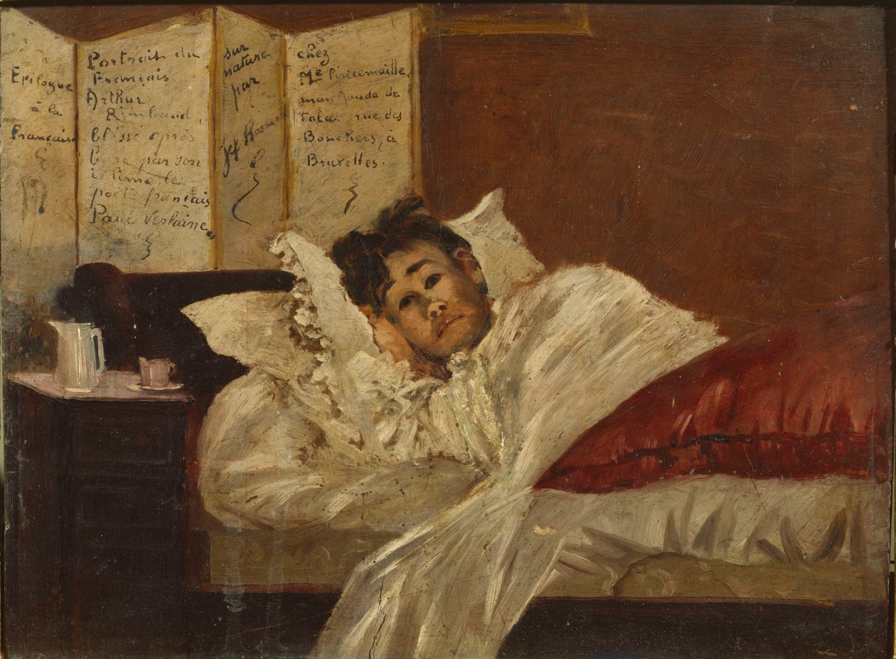 Arthur Rimbaud efter Bruxelles-dramaet, 1873. af Jef Rosman