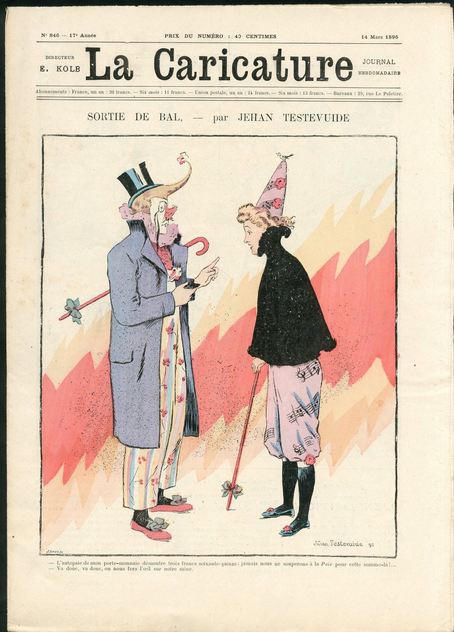 Karikaturen (1880) af Jehan Testevuide