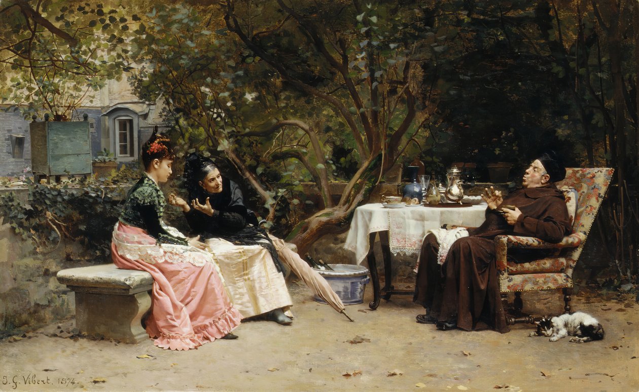 Reprimanden, 1874. af Jehan Georges Vibert