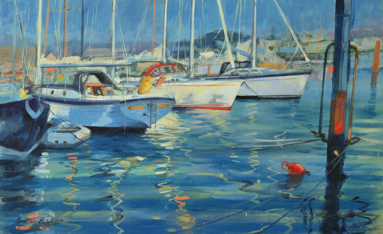 Isle of Wight - Yacht Reflections, 2010 af Jennifer Wright