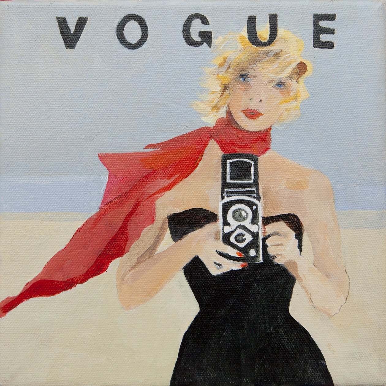 Vogue-omslag (akryl) af Jennifer Abbott