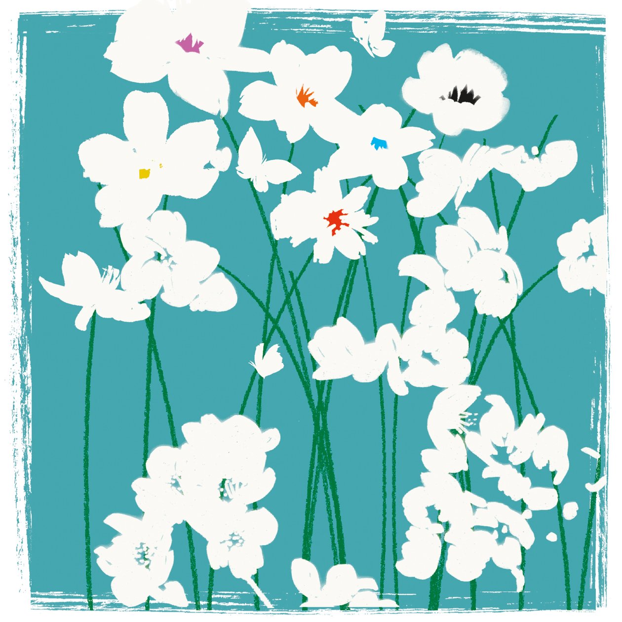turkise blomster af Jenny Frean