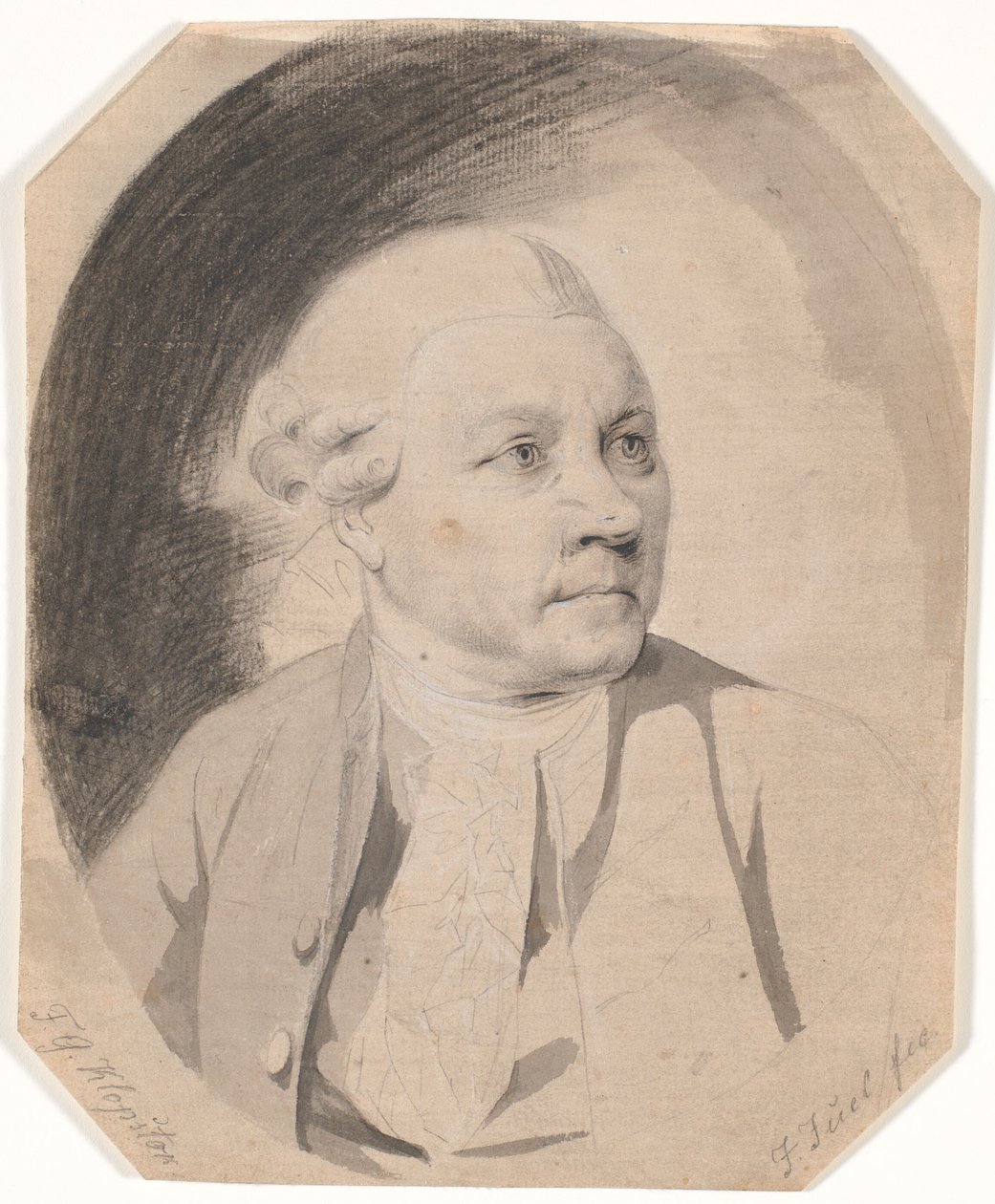 Portræt af digteren F.G. Klopstock (1724-1803) af Jens Juel